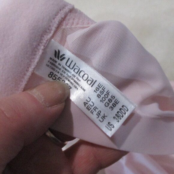 Wacoal Bra 38DDD  Underwire Pink 855387 - Picture 3 of 3